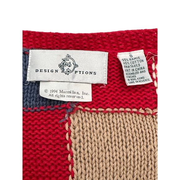 'Design Options' 1994 Raggedy Ann and Andy Cardigan Sweater-Small - Picture 8 of 11